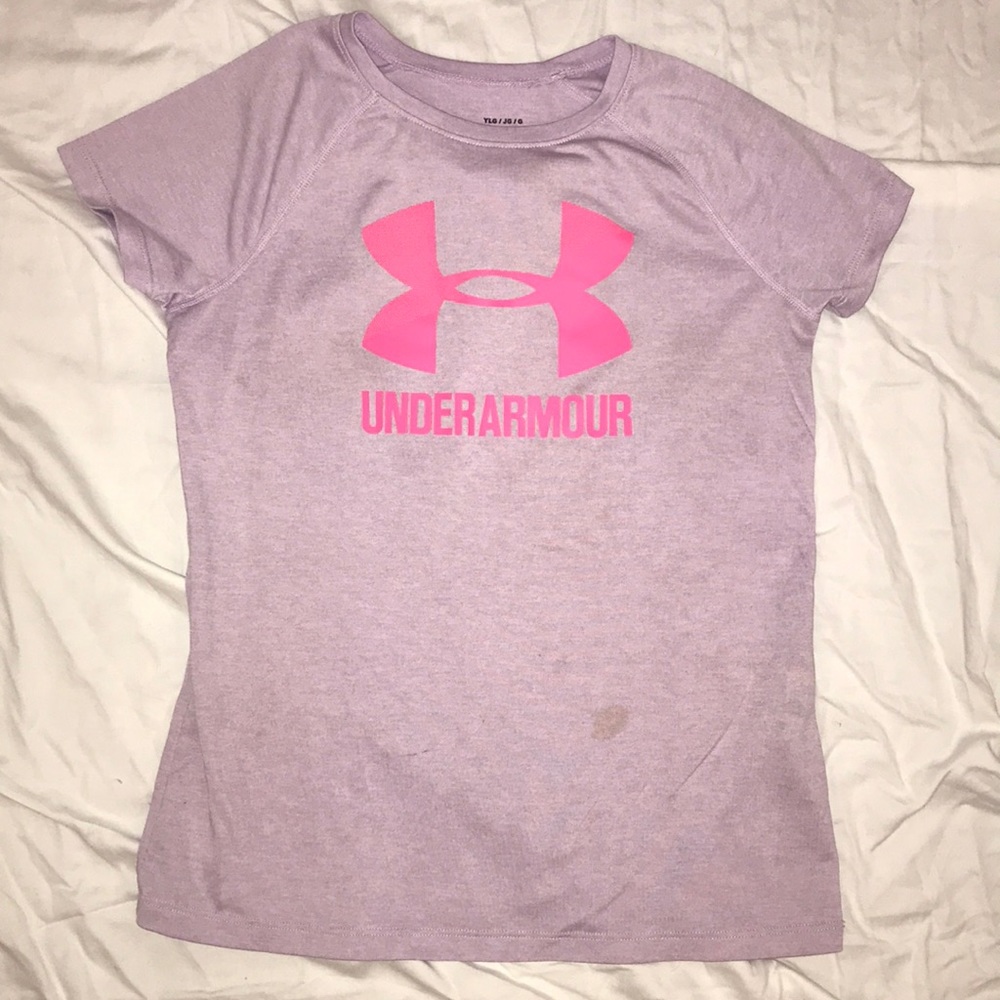 Under Armour Girl’s Size YLG Short Sleeve Tee